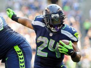 Marshawn "Beast Mode" Lynch has been pounding defenses week after week. (Photo from USA Today)